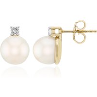 Weiße Süßwasserzuchtperlen-Silberohrringe (TPC) Weiße Süßwasserzuchtperlen-Silberohrringe (TPC)