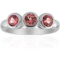 Brasilianischer Pinkfarbener Turmalin-Silberring (Pallanova) Brasilianischer Pinkfarbener Turmalin-Silberring (Pallanova)