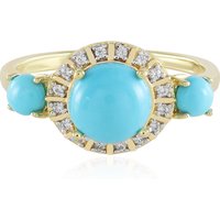 Sleeping Beauty-Türkis-Silberring Sleeping Beauty-Türkis-Silberring