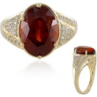 Hessonit-Granat-Goldring Hessonit-Granat-Goldring