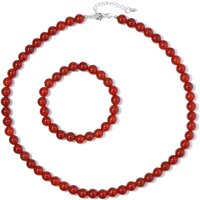 Roter Onyx-Silberset Roter Onyx-Silberset