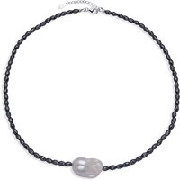 Edelstein-Silberhalskette Edelstein-Silberhalskette