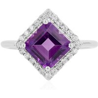 Sibirischer Amethyst-Silberring Sibirischer Amethyst-Silberring