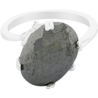 Schwarzer Hämatit-Silberring Schwarzer Hämatit-Silberring