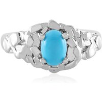 Sleeping Beauty-Türkis-Silberring Sleeping Beauty-Türkis-Silberring
