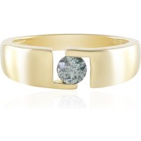 Blauer I2 Brillant-Silberring Blauer I2 Brillant-Silberring