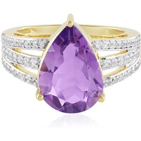 Lavendel-Amethyst-Silberring Lavendel-Amethyst-Silberring