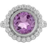 Lavendel-Amethyst-Silberring Lavendel-Amethyst-Silberring