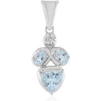 Himmelblauer Topas-Silberanhänger Himmelblauer Topas-Silberanhänger