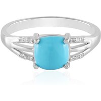 Sleeping Beauty-Türkis-Silberring Sleeping Beauty-Türkis-Silberring