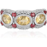 Gelber Beryll-Silberring Gelber Beryll-Silberring