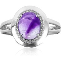 Chevron-Amethyst-Silberring Chevron-Amethyst-Silberring