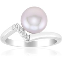 Silberfarbene Süßwasserzuchtperlen-Silberring (TPC) Silberfarbene Süßwasserzuchtperlen-Silberring (TPC)