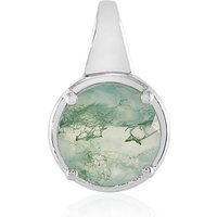 Moosachat-Silberanhänger Moosachat-Silberanhänger