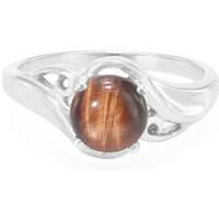 Rotes Tigerauge-Silberring Rotes Tigerauge-Silberring