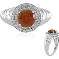 Hessonit-Granat-Goldring Hessonit-Granat-Goldring