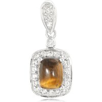 Tigerauge-Silberanhänger Tigerauge-Silberanhänger