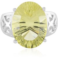 Limonen-Quarz-Silberring Limonen-Quarz-Silberring