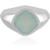 Aqua-Chalzedon-Silberring Aqua-Chalzedon-Silberring
