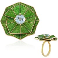 Himmelblauer Topas-Silberring (Adela Silber) Himmelblauer Topas-Silberring (Adela Silber)