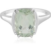 Grüner Amethyst-Silberring Grüner Amethyst-Silberring