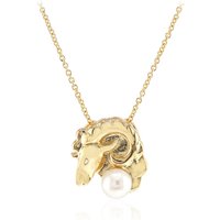 Weiße Süßwasserzuchtperlen-Silberhalskette Weiße Süßwasserzuchtperlen-Silberhalskette