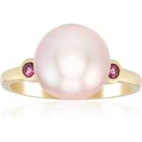 Purpurfarbene Ming-Perlen-Silberring (TPC) Purpurfarbene Ming-Perlen-Silberring (TPC)