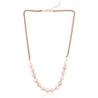 Purpurfarbene Süßwasserzuchtperlen-Silbercollier (TPC) Purpurfarbene Süßwasserzuchtperlen-Silbercollier (TPC)