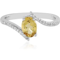 Gelber Beryll-Silberring Gelber Beryll-Silberring