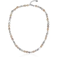 Süßwasserzuchtperlen-Silberhalskette (TPC) Süßwasserzuchtperlen-Silberhalskette (TPC)
