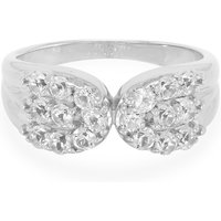 Weißer Topas-Silberring Weißer Topas-Silberring