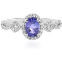 Tansanit-Silberring Tansanit-Silberring