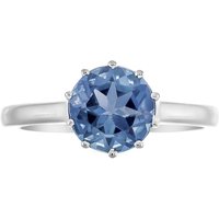 Londonblauer Topas-Goldring Londonblauer Topas-Goldring