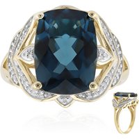 Londonblauer Topas-Goldring (Rifkind 1894 Collection) Londonblauer Topas-Goldring (Rifkind 1894 Collection)