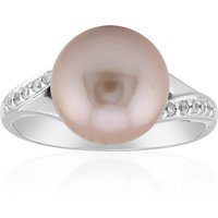 Purpurfarbene Ming-Perlen-Silberring (TPC) Purpurfarbene Ming-Perlen-Silberring (TPC)