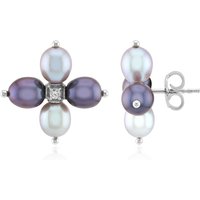 Süßwasserzuchtperlen-Silberohrringe (TPC) Süßwasserzuchtperlen-Silberohrringe (TPC)