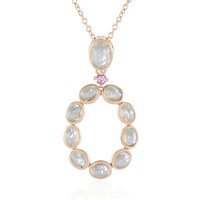 Grüner Mondstein-Silberhalskette (KM by Juwelo) Grüner Mondstein-Silberhalskette (KM by Juwelo)