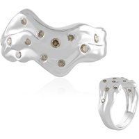 I2 Champagner-Brillant-Silberring (de Melo) I2 Champagner-Brillant-Silberring (de Melo)