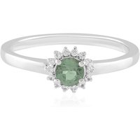 Chrom-Apatit-Silberring Chrom-Apatit-Silberring