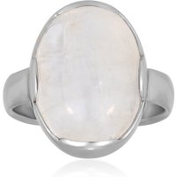 Bihar-Regenbogen-Mondstein-Silberring Bihar-Regenbogen-Mondstein-Silberring