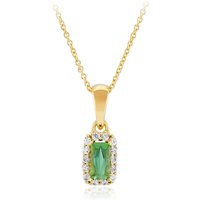 Grüner Benedito-Turmalin-Silberhalskette Grüner Benedito-Turmalin-Silberhalskette