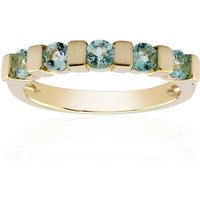 Nigerianischer Mintgrüner Beryll-Goldring Nigerianischer Mintgrüner Beryll-Goldring