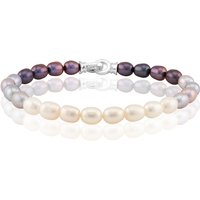 Süßwasserzuchtperlen-Silberarmband (TPC) Süßwasserzuchtperlen-Silberarmband (TPC)