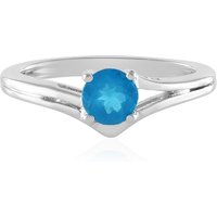 Neonblauer Apatit-Silberring Neonblauer Apatit-Silberring