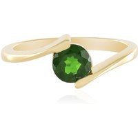 Russischer Diopsid-Silberring Russischer Diopsid-Silberring