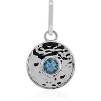 Schweizblauer Topas-Silberanhänger (Pallanova) Schweizblauer Topas-Silberanhänger (Pallanova)