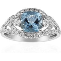 AAA-Brasilianischer Aquamarin-Goldring (CIRARI) AAA-Brasilianischer Aquamarin-Goldring (CIRARI)