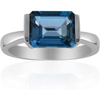 Londonblauer Topas-Silberring (Pallanova) Londonblauer Topas-Silberring (Pallanova)