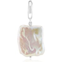 Weiße Süßwasserzuchtperlen-Silberanhänger (TPC) Weiße Süßwasserzuchtperlen-Silberanhänger (TPC)