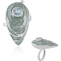 Himmelblauer Topas-Silberring (Adela Silber) Himmelblauer Topas-Silberring (Adela Silber)